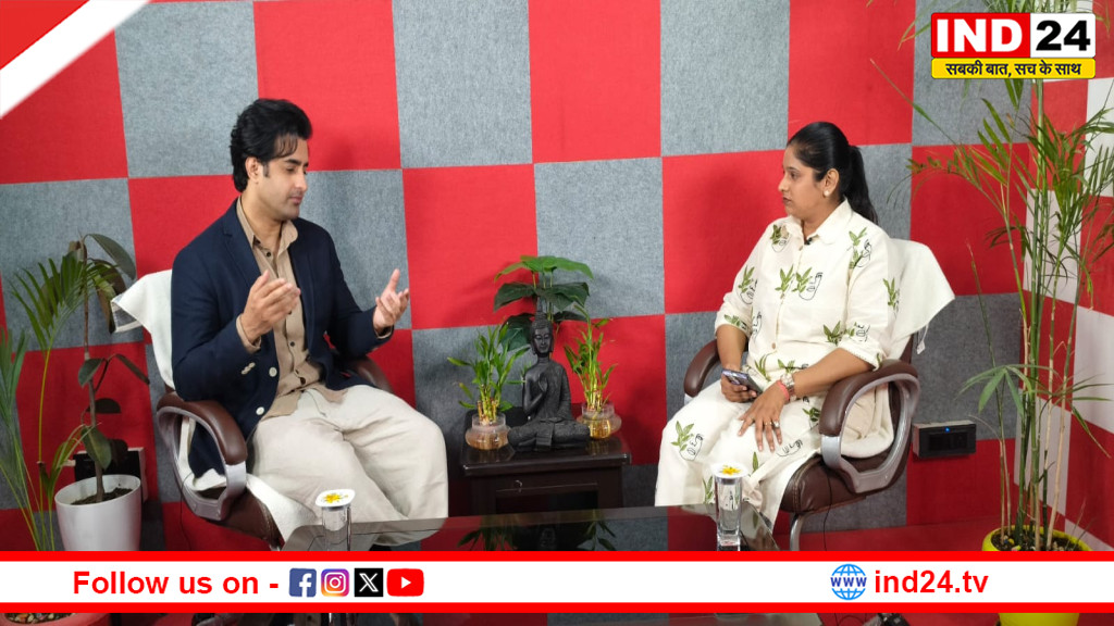 साहित्य उत्सव के दौरान रायपुर पहुंचे अभिनेता सत्यजीत दुबे, IND 24 कार्यालय में की मुलाकात