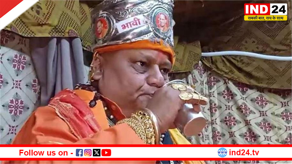 5 करोड़ के सोने से सजे ‘गोल्डन बाबा’, चांदी के जूते छोड़ नंगे पांव चलने का  लिया संकल्प