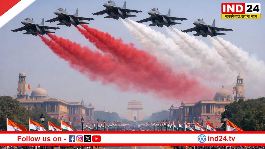 गणतंत्र दिवस पर ‘सिंदूर’ फॉर्मेशन की गूंज: कर्तव्य पथ पर गरजेंगे भारतीय वायु सेना के लड़ाकू विमान