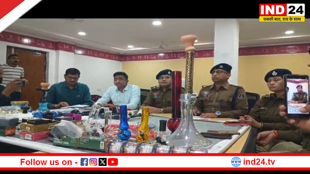 रायपुर में नशे के खिलाफ पुलिस की बड़ी कार्रवाई, गोदाम से 25 लाख की प्रतिबंधित ई-सिगरेट और हुक्का जब्त