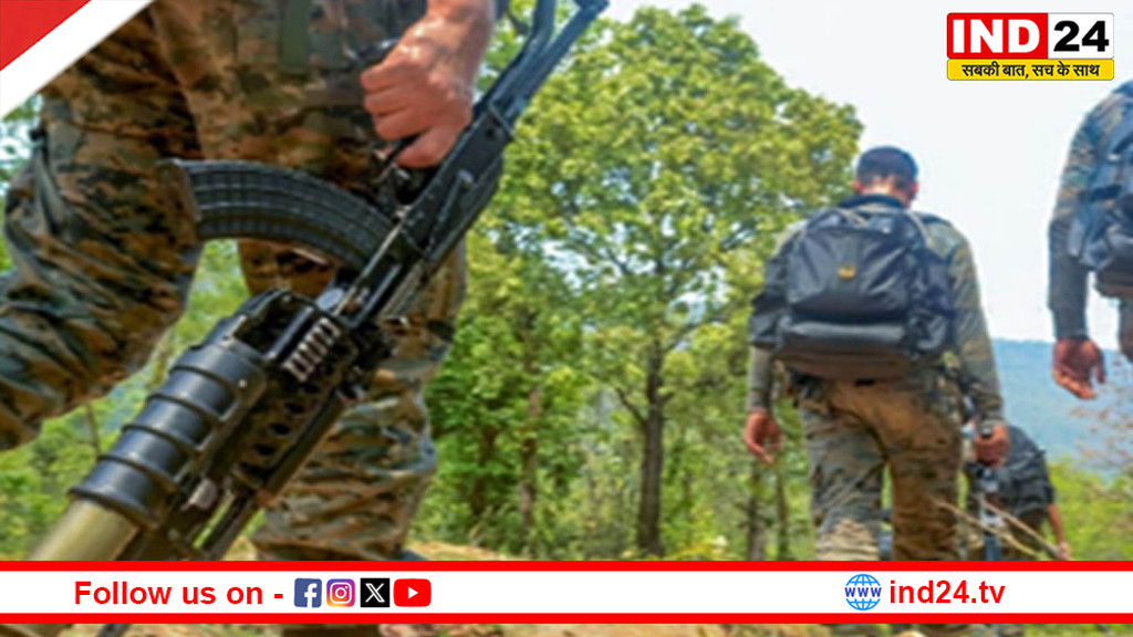 बीजापुर के जंगलों में सुरक्षाबलों की नक्सलियों से मुठभेड़ में एक माओवादी ढेर