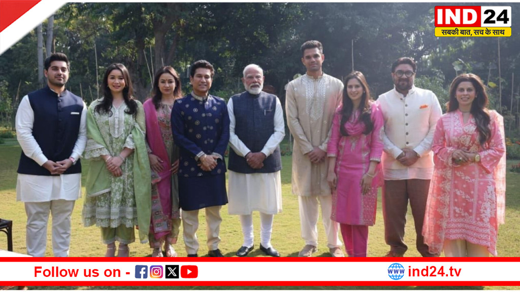 सचिन तेंदुलकर ने पीएम मोदी को दिया बेटे की शादी का निमंत्रण