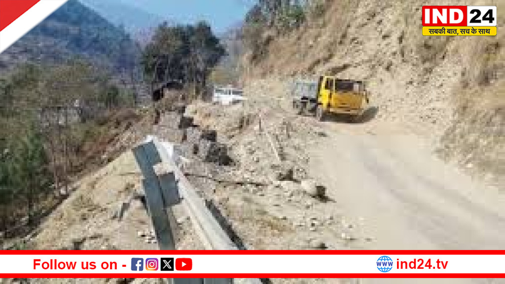 थराली-देवाल मोटरमार्ग निर्माण में गुणवत्ता की कमी पर लोक निर्माण विभाग ने जताई नाराजगी