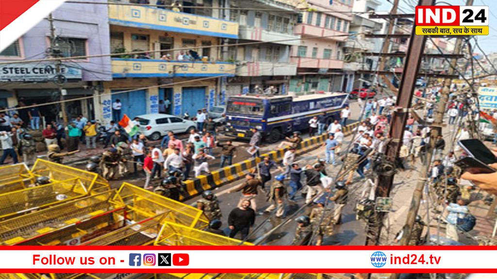 इंदौर में कांग्रेस कार्यालय के बाहर भाजपा-कांग्रेस कार्यकर्ताओं में झड़प, पत्थरबाजी में कई घायल