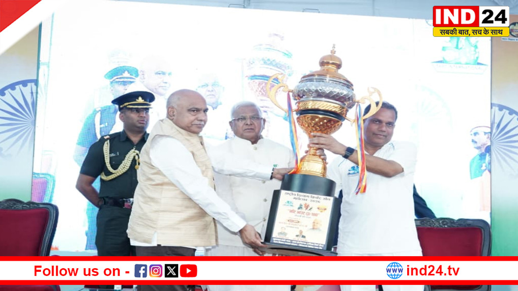 राज्यपाल मंगुभाई पटेल और बीजेपी प्रदेशाध्यक्ष हेमंत खंडेलवाल की मौजूदगी में 100 घंटे के क्रिकेट महायज्ञ का ऐतिहासिक समापन