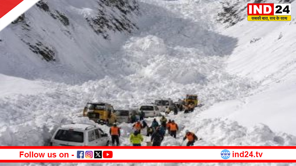 श्रीनगर-लेह हाईवे पर बर्फीला कहर: एवलांच में 7 की मौत,वर्फ में 6 फीट नीचे दबे 12 वाहन 