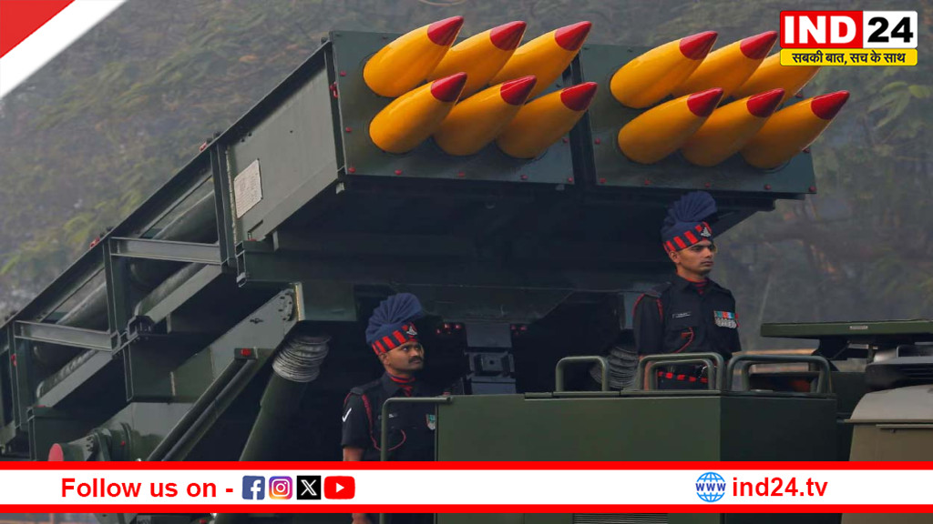 सीमा पर बढ़ी मारक क्षमता: भारतीय सेना में शामिल हुई 7वीं पिनाका रेजिमेंट, 44 सेकंड में 72 रॉकेट दागने की क्षमता