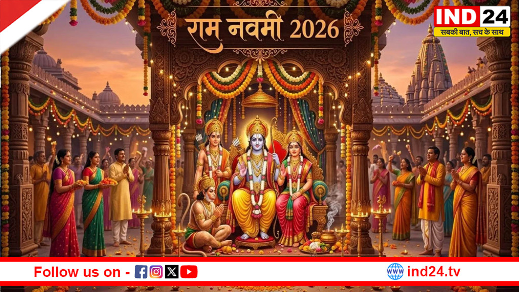 रामनवमी पर देशभर में उमड़ी आस्था, मंदिरों में भक्तों की भारी भीड़