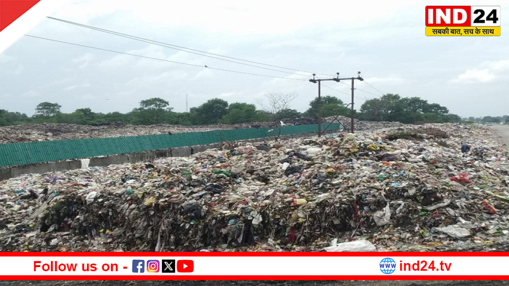 लोहाघाट ट्रेंचिंग ग्राउंड में वर्षों से जमा कूड़े का निस्तारण शुरू