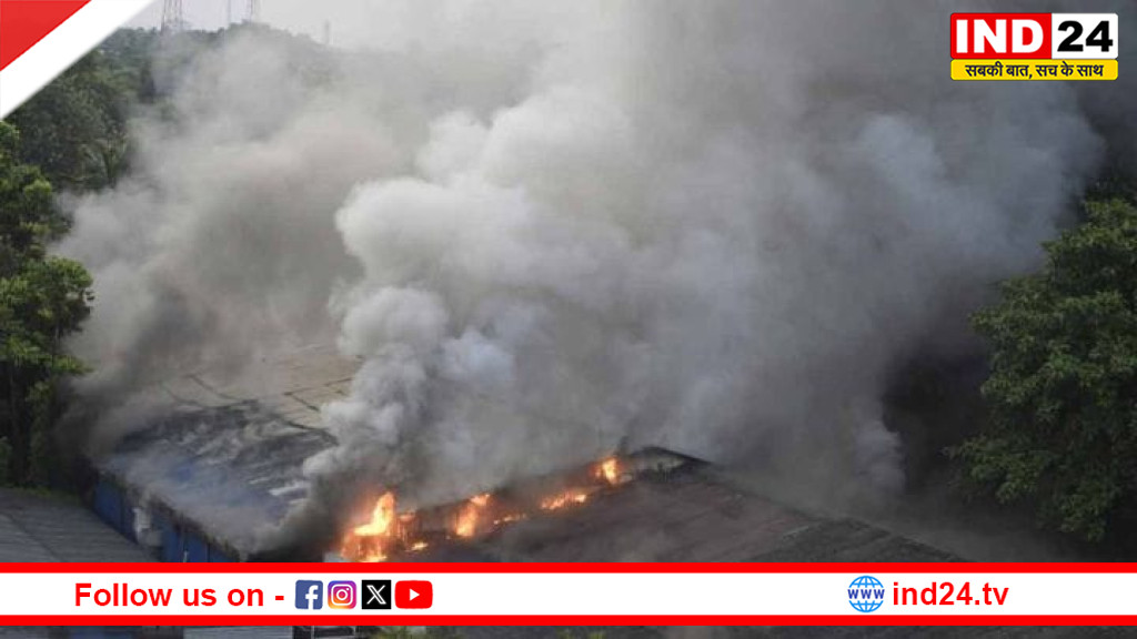 तारातला में FCI गोदाम के पास भीषण आग, 10 दमकल गाड़ियों ने पाया काबू