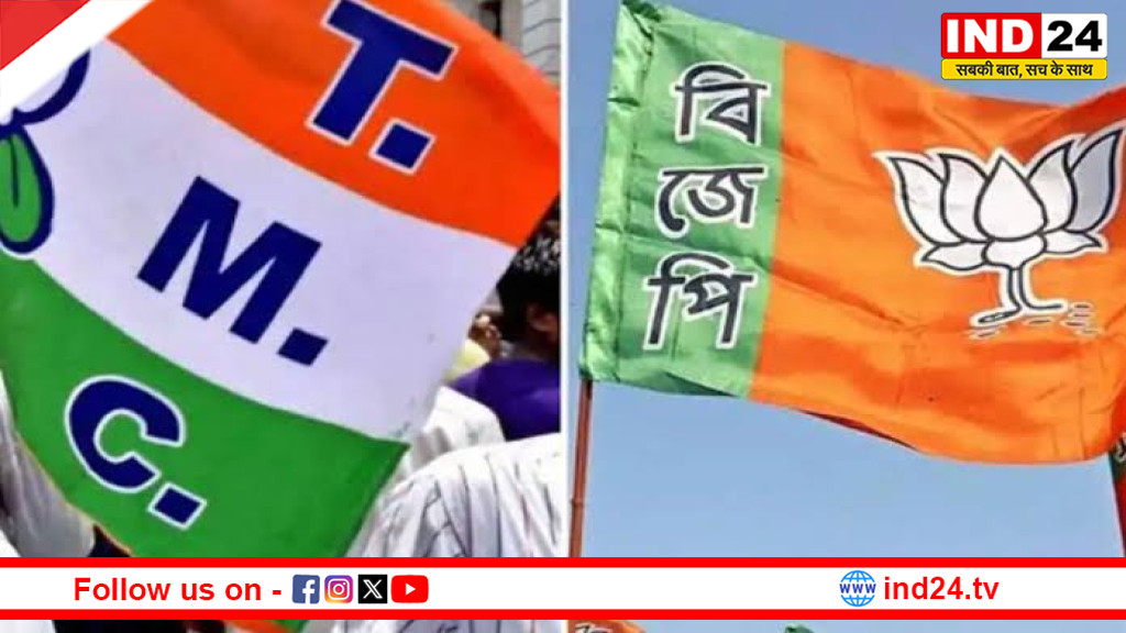 चुनावी रण में हिंसा: बंगाल के दक्षिण 24 परगना में BJP–TMC आमने-सामने, चुनाव आयोग ने मांगी रिपोर्ट