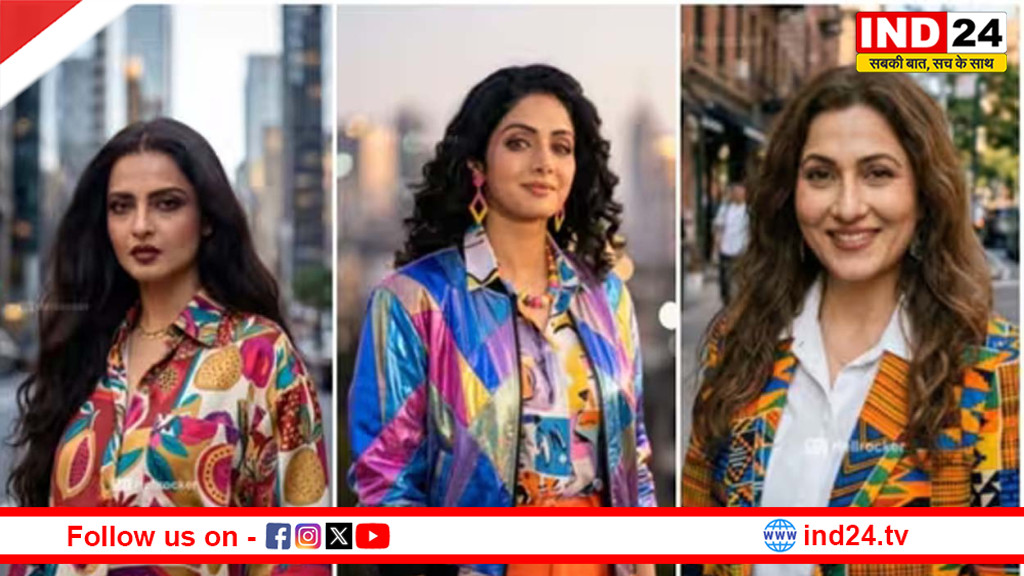 एआई की नजर से बदलीं हिंदी सिनेमा की सदाबहार अभिनेत्रिया: रेखा से माधुबाला तक दिखीं आधुनिक अंदाज में