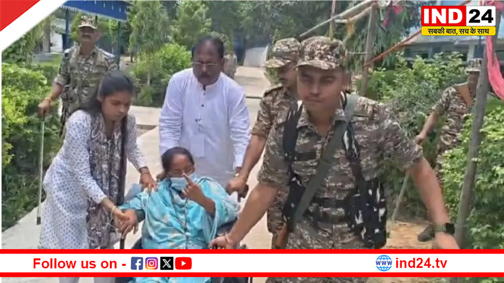 अस्पताल से एंबुलेंस में पहुंचकर घायल सांसद मिताली बाग ने डाला वोट, चुनावी माहौल में बड़ी हलचल