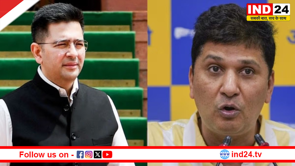 सौरभ भारद्वाज का राघव चड्ढा पर तंज-  ‘समोसे नहीं, सरकार से सवाल करो’