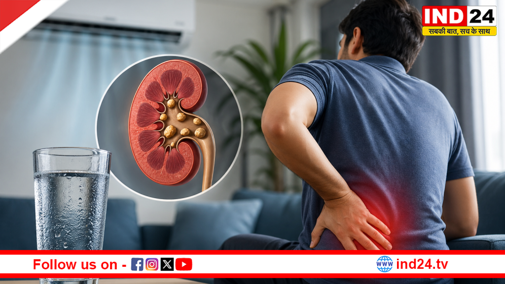 एसी की ठंडक से बढ़ सकता है किडनी स्टोन का खतरा, गर्मियों में पानी की कमी बन रही बड़ी वजह