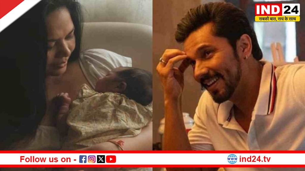 रणदीप हुड्डा ने बेटी की पहली झलक के साथ नाम भी किया रिवील