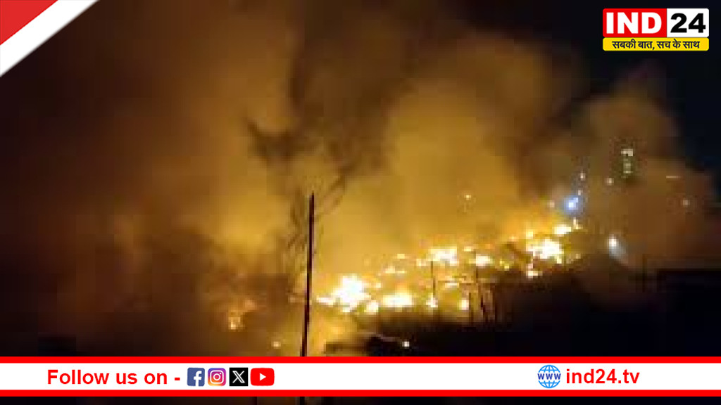 गुरुग्राम में आग का कहर-एक ही दिन में दो जगह मची तबाही, सैकड़ों झुग्गियां राख!