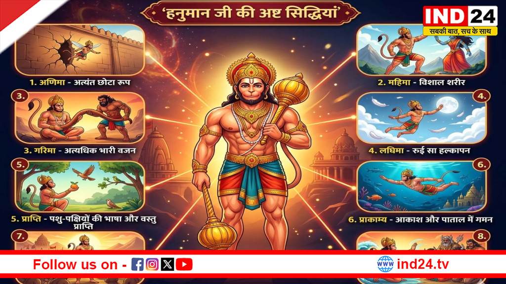 बजरंगबली की अष्ट सिद्धिया: वह दिव्य रहस्य जो उन्हें बनाता है अजेय और अद्वितीय