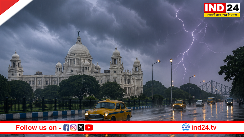 गरज-चमक और बारिश से बदला कोलकाता का मौसम, दिन में तूफान तो रात में राहत की फुहार