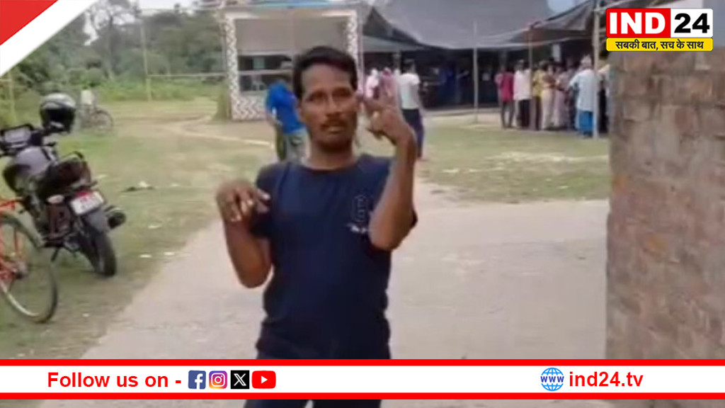 हरोआ वोटिंग विवाद, पहले दिव्यांग बनकर वोट, बाहर निकलते ही सामान्य चाल में दिखा शख्स