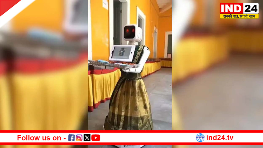 तमिलनाडु चुनाव में तकनीक का कमाल: पोलिंग बूथ पर रोबोट्स ने किया मतदाताओं का स्वागत, तस्वीरें वायरल