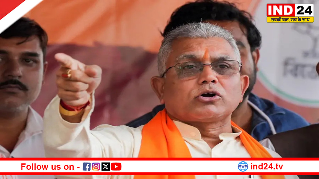 बंगाल चुनाव से पहले गरमाई सियासत: दिलीप घोष के ‘राष्ट्र-विरोधी’ बयान पर मचा बवाल