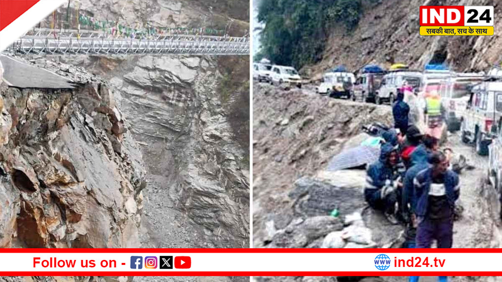 सिक्किम में तबाही: भारी बारिश और लैंडस्लाइड से लाचेन का रास्ता बंद; 11 अप्रैल तक रेड अलर्ट जारी