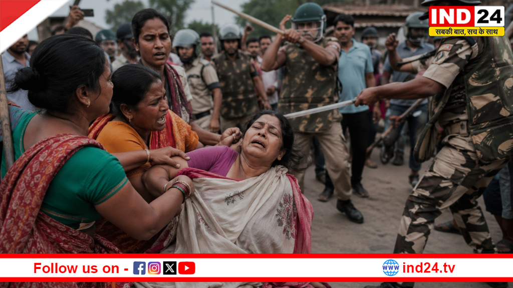 बंगाल चुनाव में बवाल: कैंसर पीड़ित महिला से मारपीट का आरोप, केंद्रीय बलों पर उठे सवाल