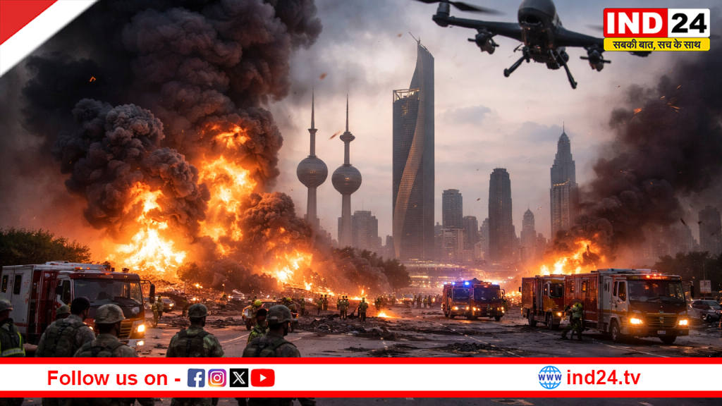 कुवैत पर ड्रोन स्ट्राइक, हालात तनावपूर्ण