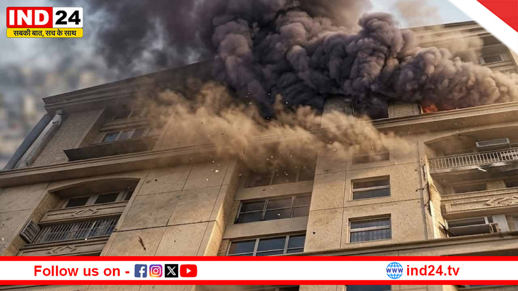 सॉल्ट लेक के आनंदलोक अस्पताल में भीषण आग, खिड़कियों से उठीं लपटें