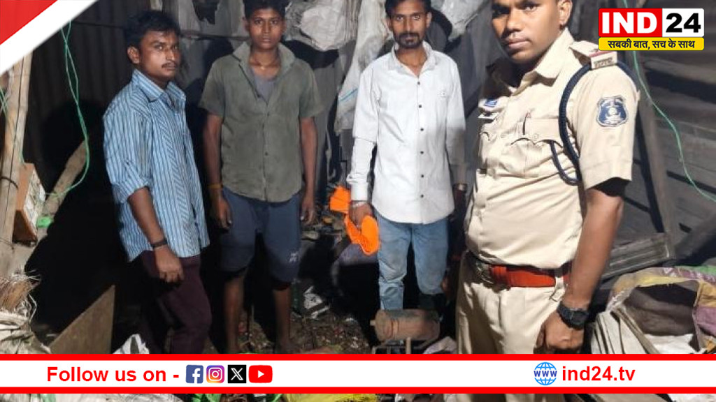 रायपुर में कबाड़ियों पर पुलिस की सख्त कार्रवाई