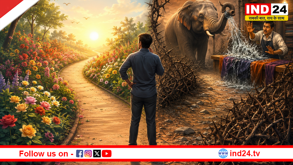 जिंदगी में फूल या काँटे- इंसान जैसा बोता है, वैसा ही पाता है