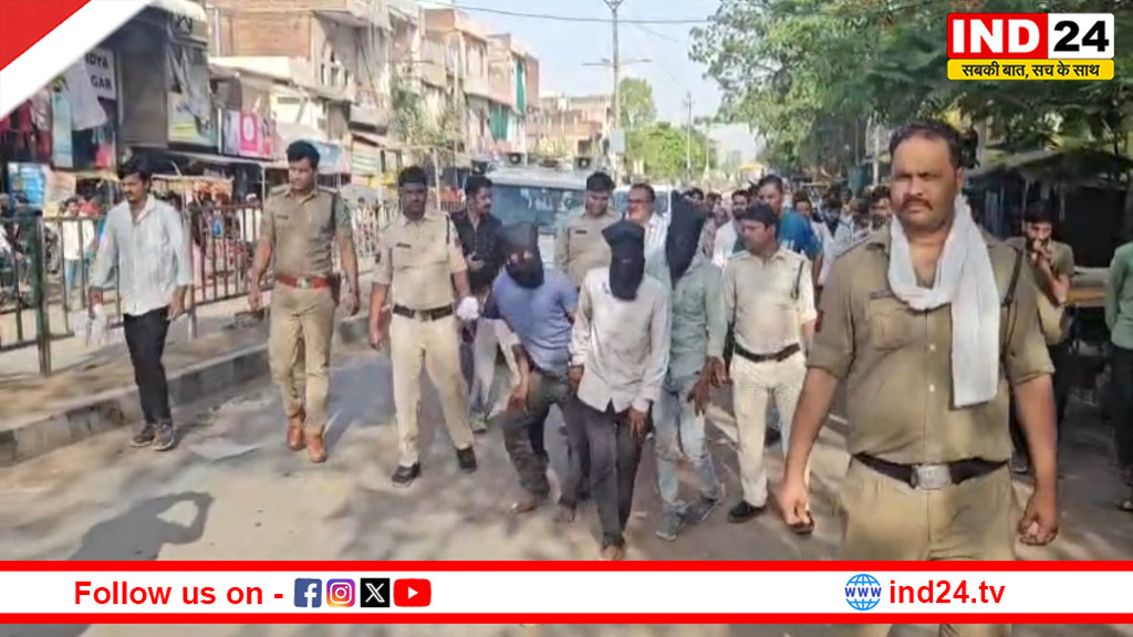 पन्ना में नाबालिग से गैंगरेप: 4 आरोपी गिरफ्तार, पुलिस ने शहर में निकाला जुलूस