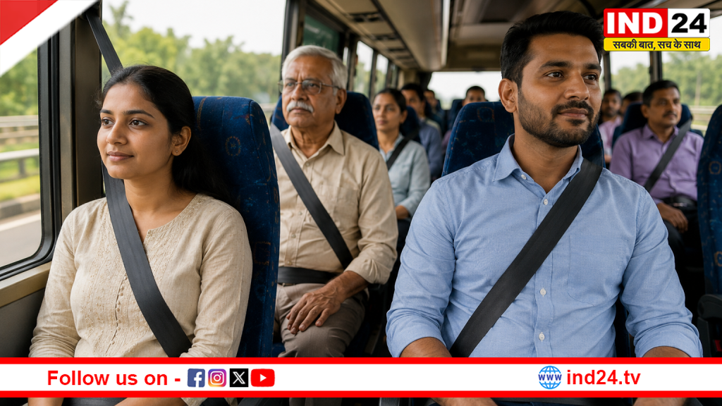 बस यात्रियों के लिए सीट बेल्ट अनिवार्य करने की तैयारी, सड़क सुरक्षा को लेकर सरकार का बड़ा कदम