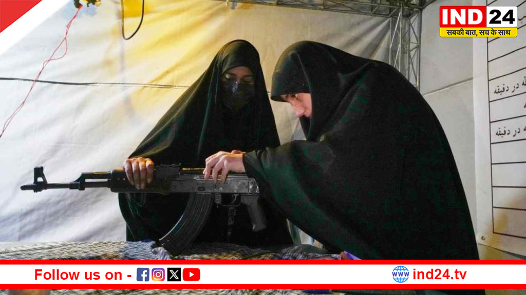  मस्जिदों में महिलाओं और बच्चों को AK-47 की ट्रेनिंग अमेरिकी सेना को 'कब्र में भेजने' के लिए ईरान ने आम जनता को सौंपे घातक हथियार