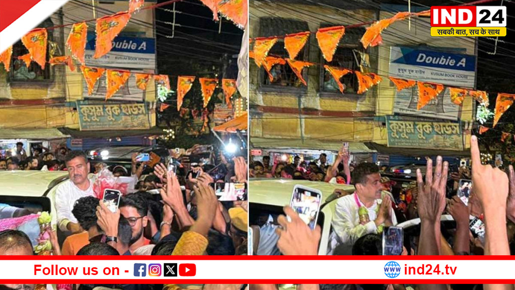 आधी रात को 'शांतिकुंज' में दिवाली मुख्यमंत्री बनने के बाद पहली बार कांथी पहुंचे शुभेंदु उमड़ा जनसैलाब