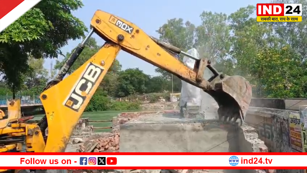 रुड़की में अजमीर जी महाराज की मूर्ति पर चला बुलडोजर, स्वर्णकार समाज में भारी नाराज़गी