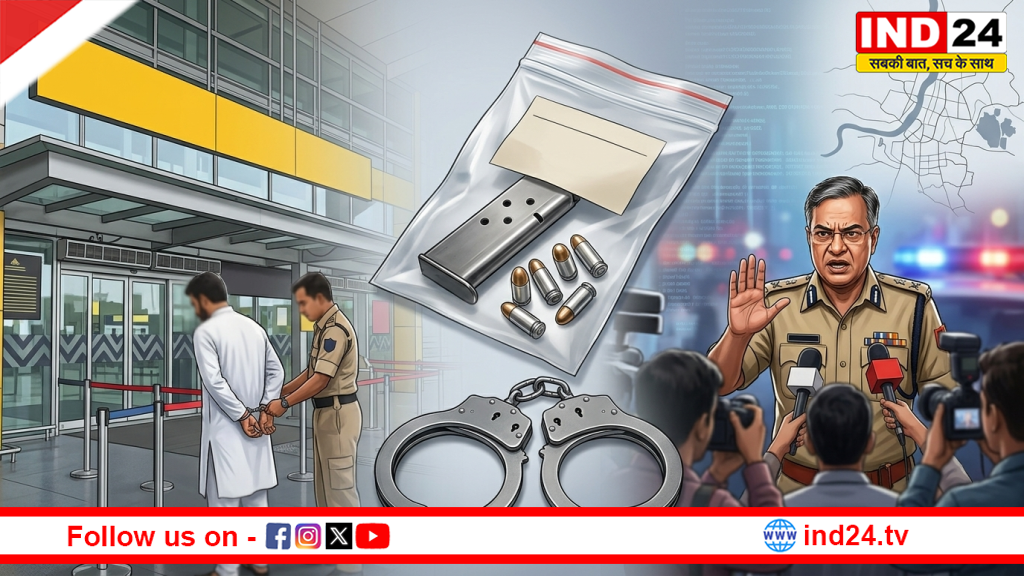  कोलकाता एयरपोर्ट पर भारी मात्रा में कारतूस के साथ TMC पार्षद गिरफ्तार, पुलिस कमिश्नर ने दी कड़ी चेतावनी: 