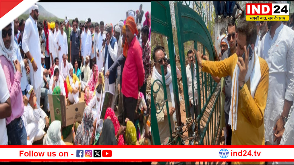 केन-बेतवा परियोजना विरोध: ढोडन बांध पहुंचे जीतू पटवारी, बैरिकेड तोड़ने पर कार्रवाई की मांग तेज