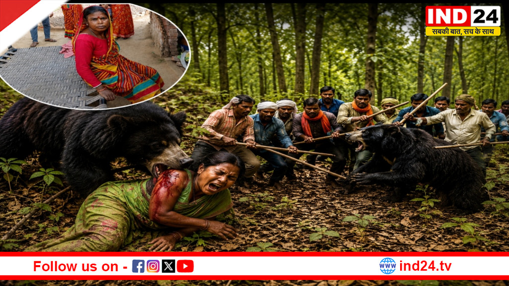 पन्ना में भालू का हमला: ग्रामीणों ने दिखाया साहस, महिला को जिंदा बचाया
