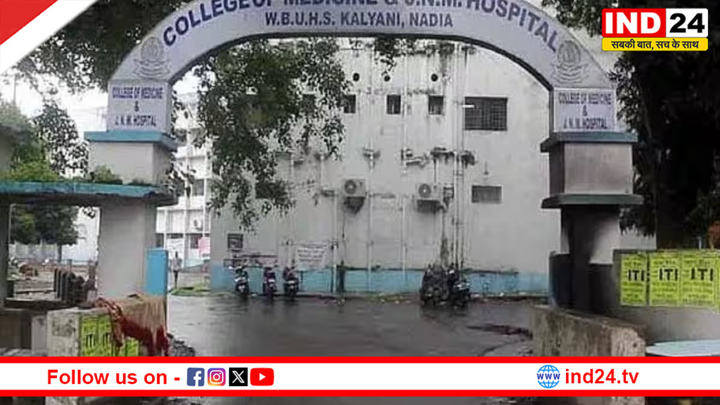 गलत दवा से बुजुर्ग की मौत का आरोप, कल्याणी JNM अस्पताल में तोड़फोड़ और बवाल