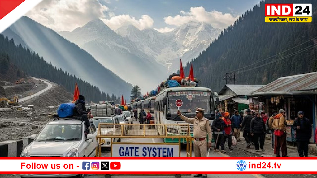 बद्रीनाथ-हेमकुंड मार्ग पर भारी जाम, यात्रा सीजन में ट्रैफिक प्रबंधन प्रशासन के लिए बना चुनौतीपूर्ण