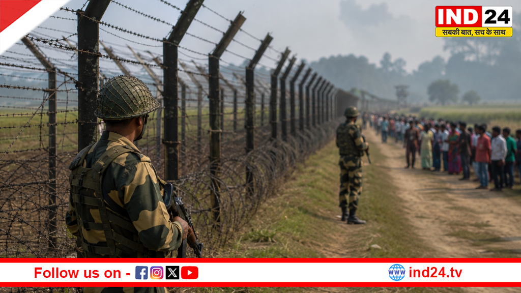 हाकिमपुर बॉर्डर पर सैकड़ों बांग्लादेशियों की भीड़, घर वापसी की खबर से सीमा पर हलचल