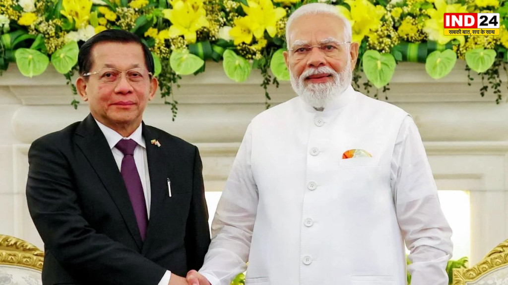 भारत के खिलाफ इस्तोमाल नहीं होगी म्यांमार की जमीन - राष्ट्रपति ह्लाइंग