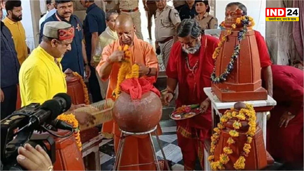 मां पीतांबरा की शरण में पहुंचे योगी! दतिया में मां बगलामुखी के दर्शन कर लिया आशीर्वाद, वनखण्डेश्वर महादेव का किया जलाभिषेक