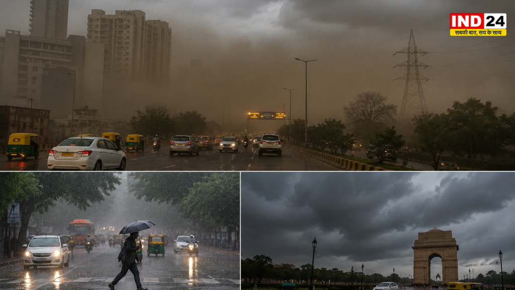 Delhi-NCR Weather Update: आंधी-बारिश से बदला मौसम, तेज हवाओं ने दिलाई गर्मी से राहत