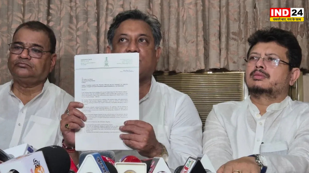विरोध के नाम पर गुंडागर्दी बर्दाश्त नहीं टीएमसी विधायक संदीपन साहा के घर पहुंचे ऋतब्रत बनर्जी, बीजेपी के प्रदर्शन पर उठाए गंभीर सवाल