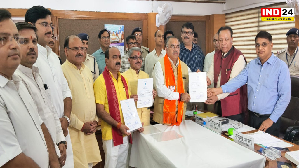 एमपी राज्यसभा चुनाव: बीजेपी ने तीनों सीटें निर्विरोध जीतीं,निर्वाचन अधिकारी ने दिया जीत का प्रमाण पत्र