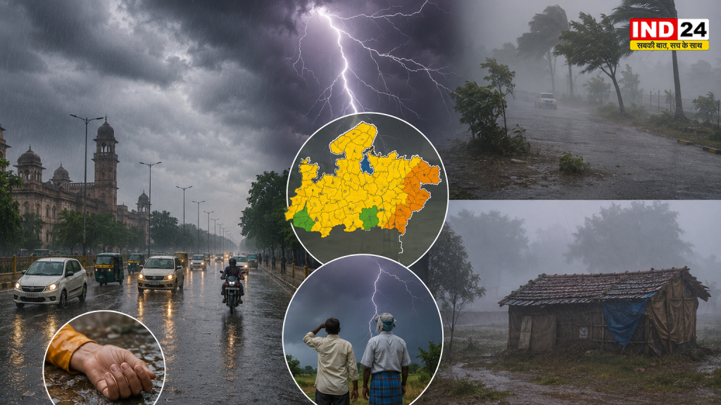 MP Weather Update: कई जिलों में बारिश से राहत, बिजली गिरने से दो की मौत, 39 जिलों में आंधी-बारिश का अलर्ट