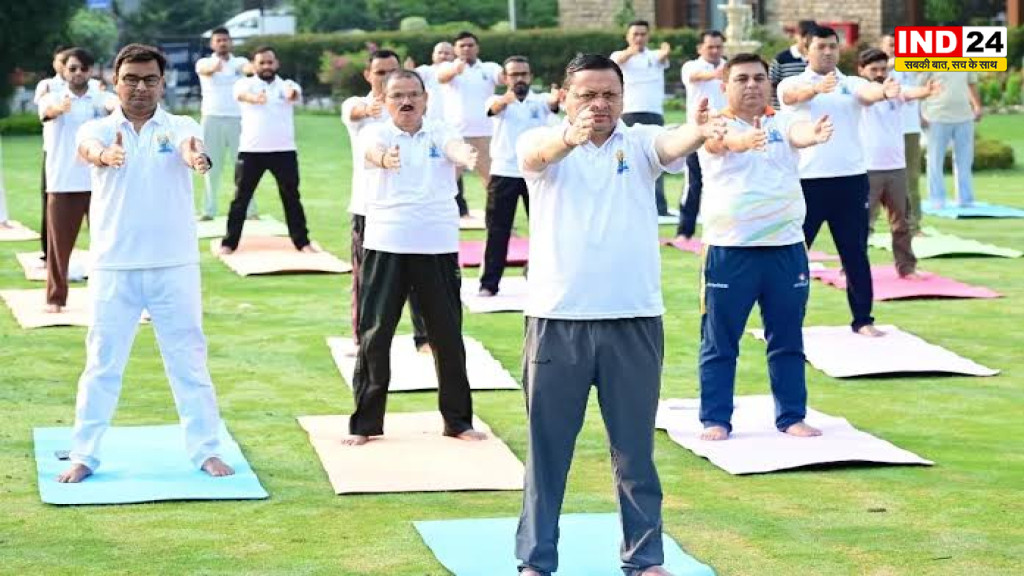 चम्पावत के बनबसा मिनी स्टेडियम में अंतर्राष्ट्रीय योग दिवस की भव्य तैयारियाँ, सीएम धामी होंगे मुख्य अतिथि